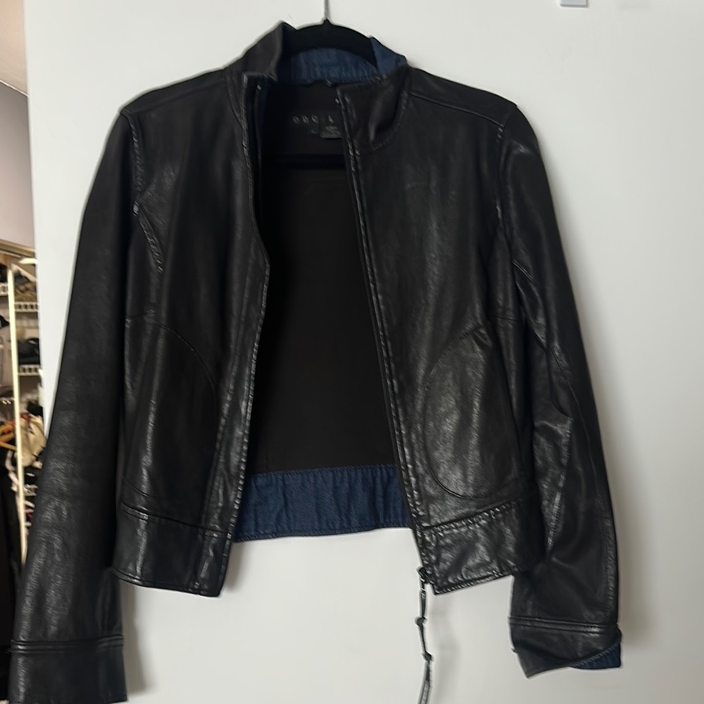 Rachel Midnight Black Leather Jacket